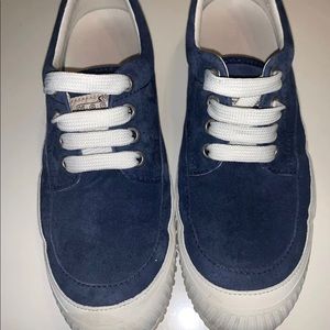 HOGAN Blue Suede Sneakers